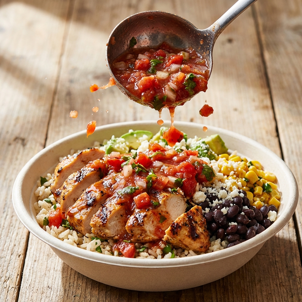 Fresh Salsa on Chicken