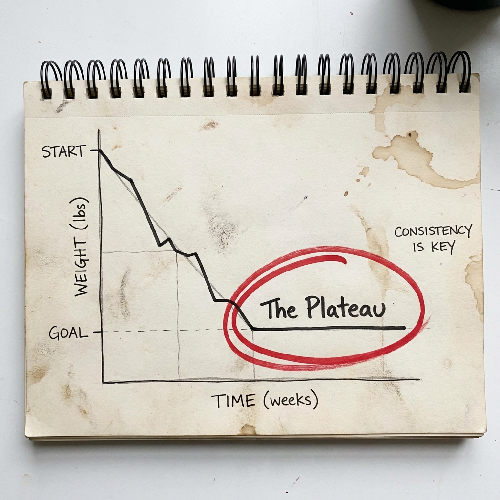 Weight Loss Plateau Graph