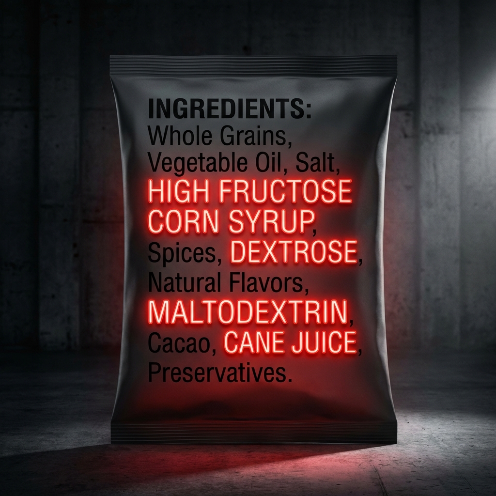 Hidden Sugar Names Wordcloud