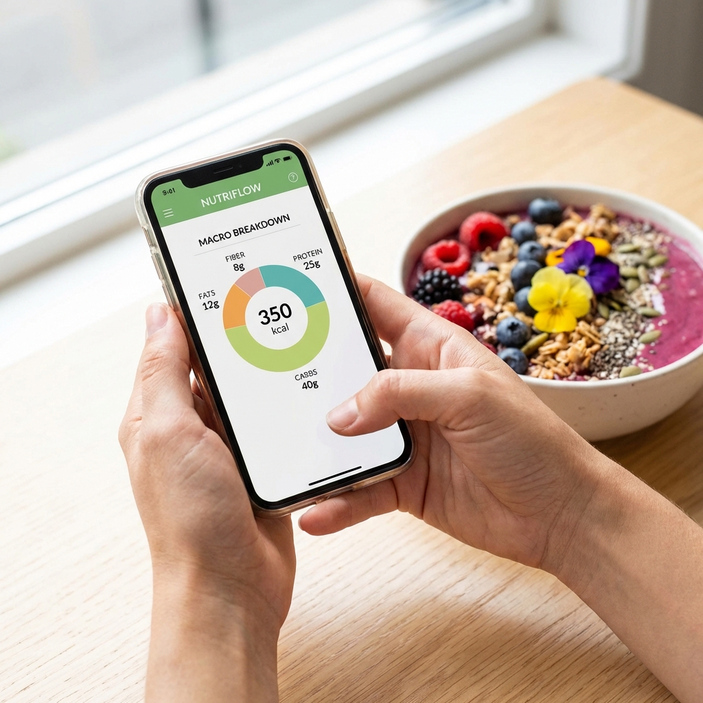Using a calorie calculator app